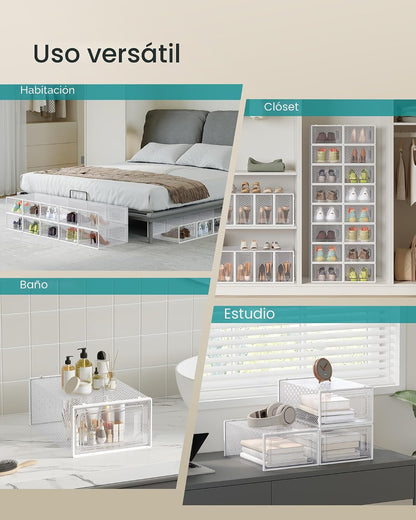 Caja de Zapatos Transparente  (10 UND X CAJA )